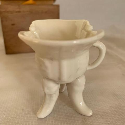 古玩陶瓷白釉爵杯真品鑒賞圖