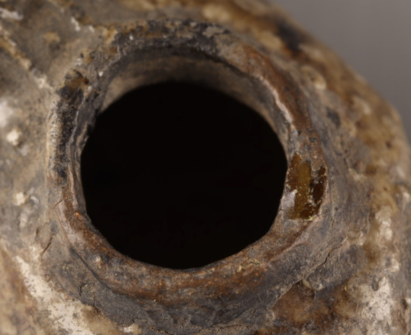 古玩陶瓷褐釉金蟾水滴真品鑒賞圖