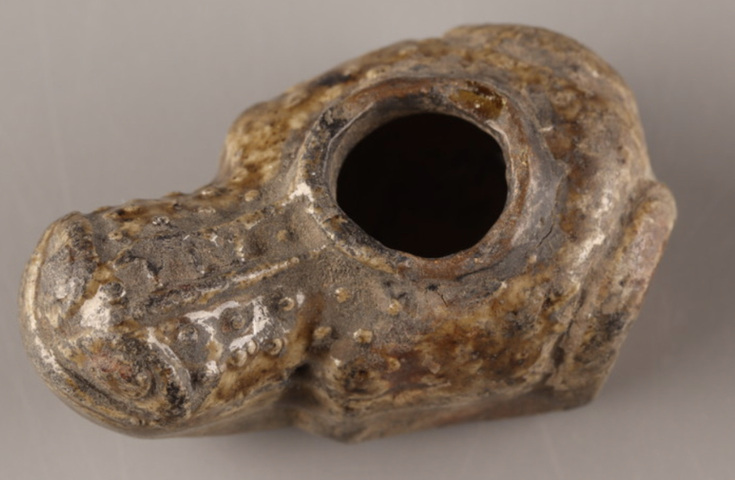 古玩陶瓷褐釉金蟾水滴真品鑒賞圖