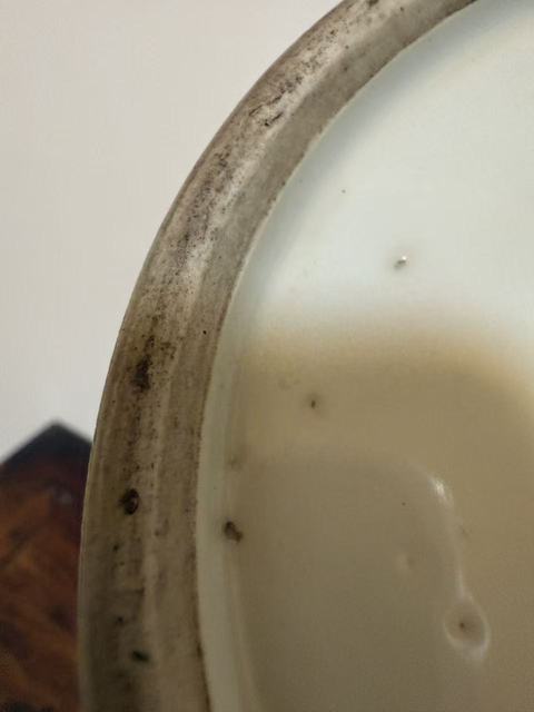 古玩陶瓷淺絳彩山水筆筒真品鑒賞圖