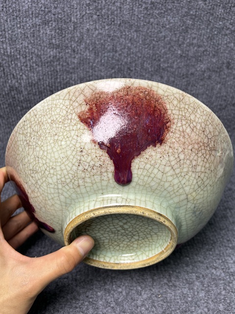 古玩陶瓷青釉紫斑大碗拍賣，當前價格4988元