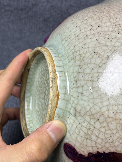 古玩陶瓷青釉紫斑大碗拍賣，當前價格4988元