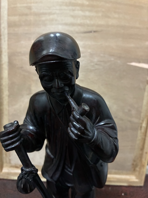 古玩雜項環衛工人立像拍賣，當前價格9800元