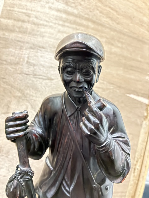 古玩雜項環衛工人立像拍賣，當前價格9800元