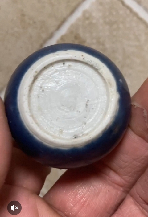 古玩陶瓷霽藍(lán)釉標(biāo)本真品鑒賞圖