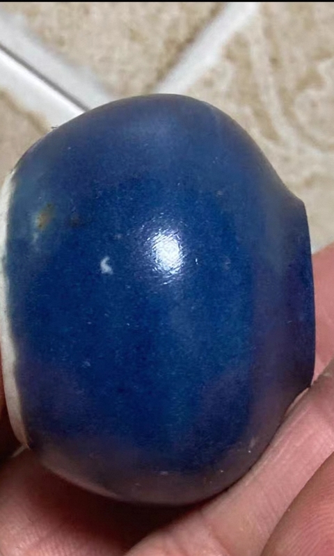 古玩陶瓷霽藍(lán)釉標(biāo)本真品鑒賞圖