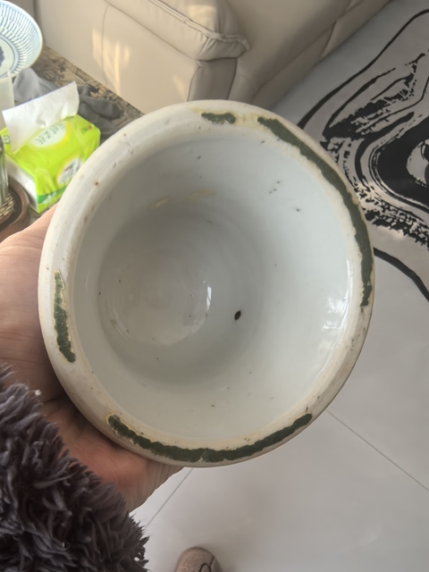 古玩陶瓷青花龍紋燭臺真品鑒賞圖