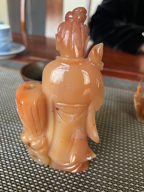 古玩玉器觀音擺件真品鑒賞圖