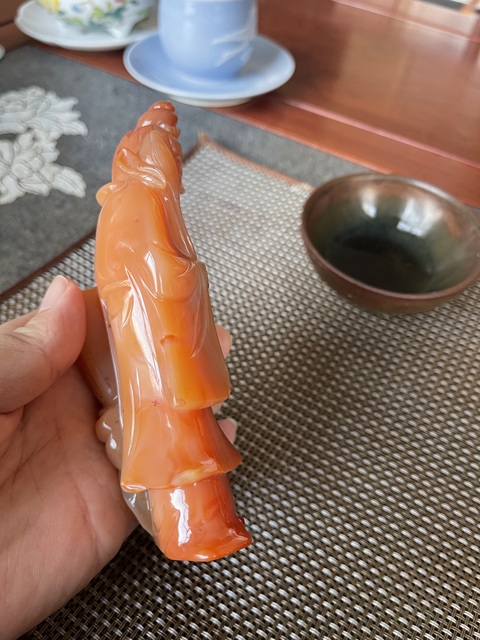 古玩玉器觀音擺件真品鑒賞圖