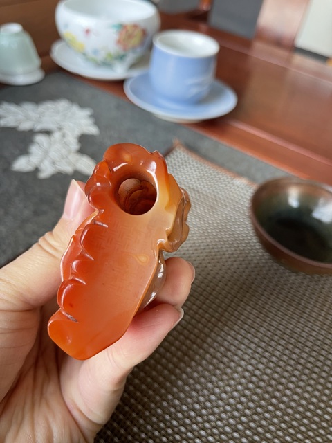 古玩玉器觀音擺件真品鑒賞圖