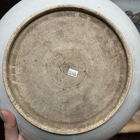 古玩陶瓷青花釉里紅魚盤真品鑒賞圖