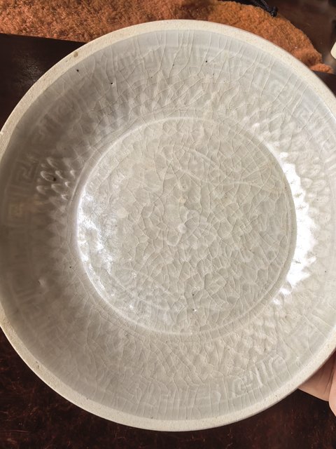 古玩陶瓷青白釉雙魚洗真品鑒賞圖