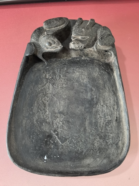 古玩雜項(xiàng)龍紋澄泥硯真品鑒賞圖