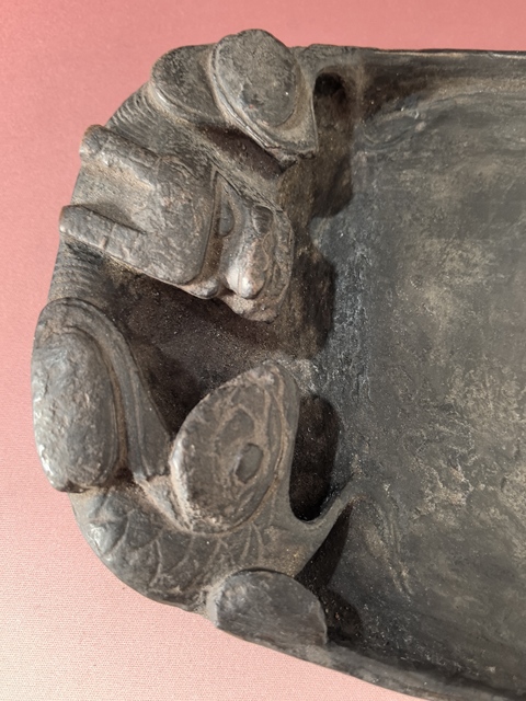 古玩雜項(xiàng)龍紋澄泥硯真品鑒賞圖