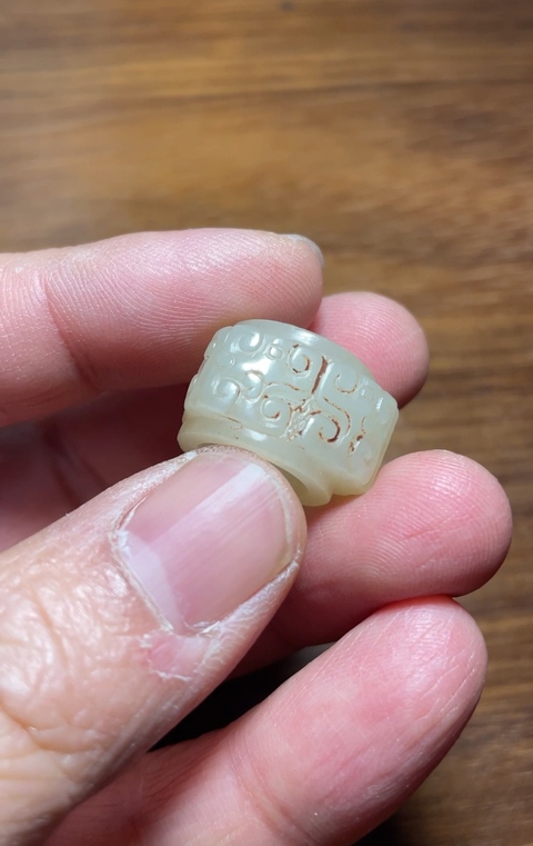 古玩玉器和田玉玉琮真品鑒賞圖