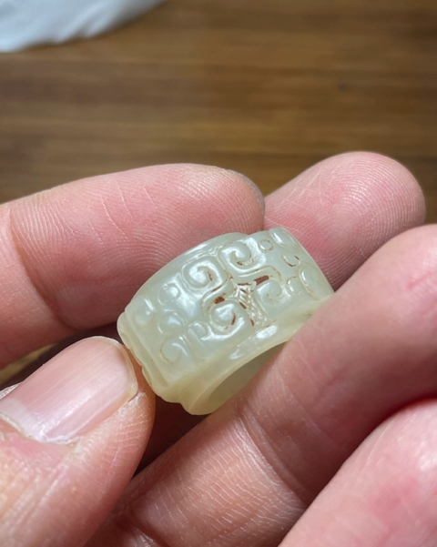 古玩玉器和田玉玉琮真品鑒賞圖