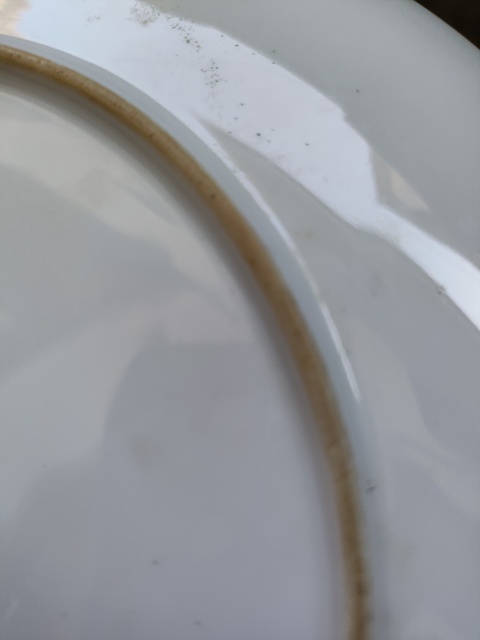 古玩陶瓷大雞圖廣彩盤真品鑒賞圖