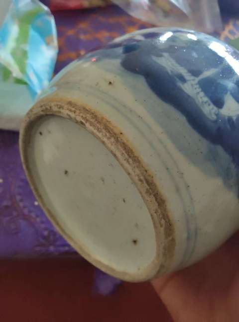 古玩陶瓷青花人物紋真品鑒賞圖