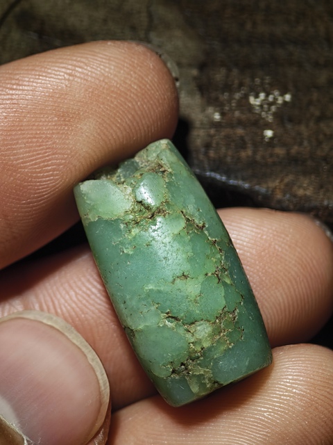 古玩玉器老陽起石勒子真品鑒賞圖