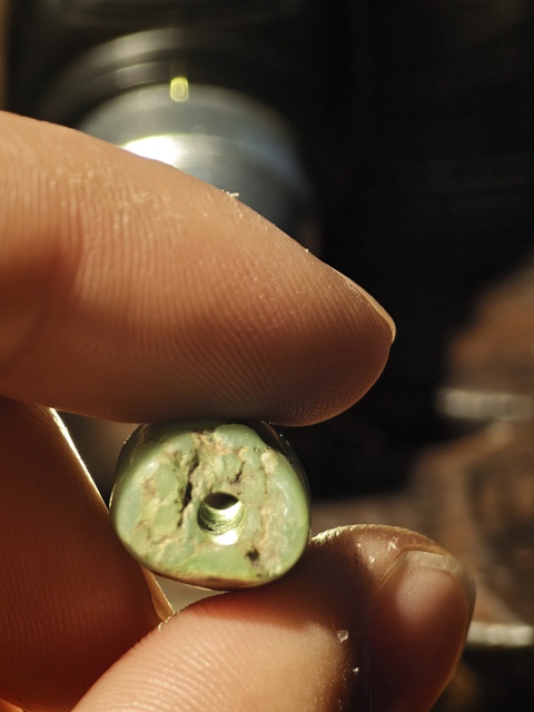 古玩玉器老陽起石勒子真品鑒賞圖