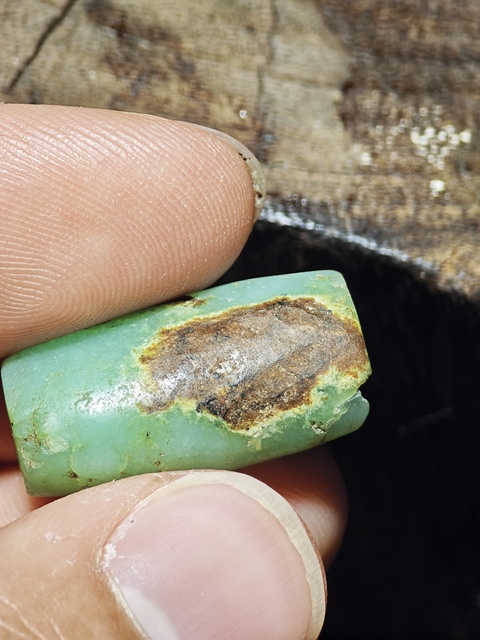 古玩玉器老陽起石勒子真品鑒賞圖