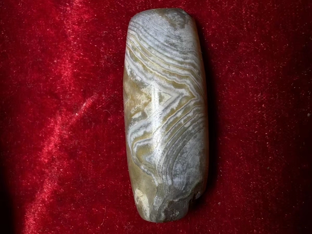 古玩玉器纏絲瑪瑙珠真品鑒賞圖