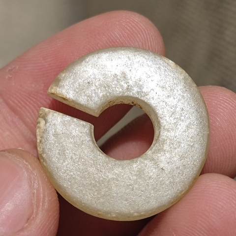 古玩玉器玉玦真品鑒賞圖