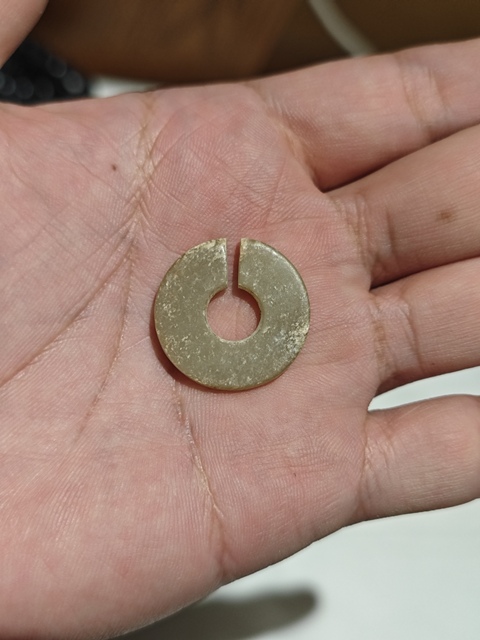 古玩玉器玉玦真品鑒賞圖