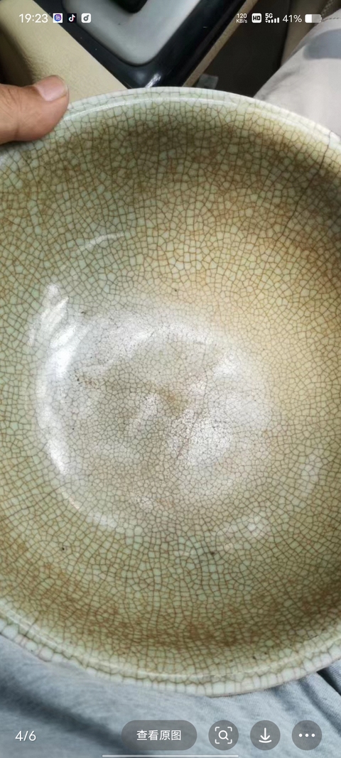 古玩陶瓷哥釉開片紋碗真品鑒賞圖
