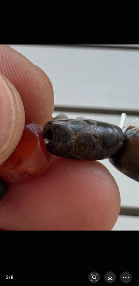 古玩玉器瑪瑙珠子真品鑒賞圖