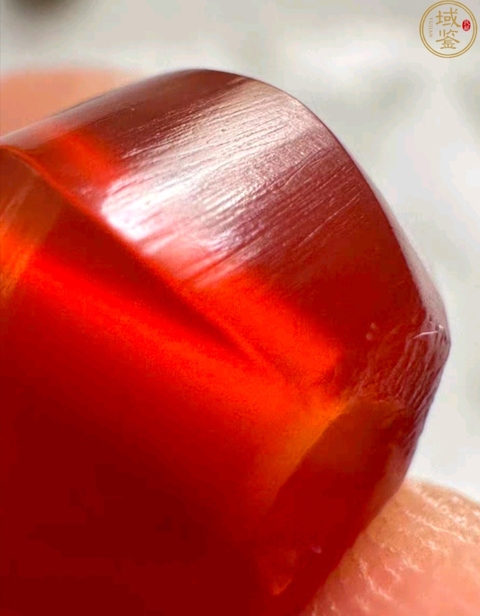 古玩玉器瑪瑙多棱珠真品鑒賞圖