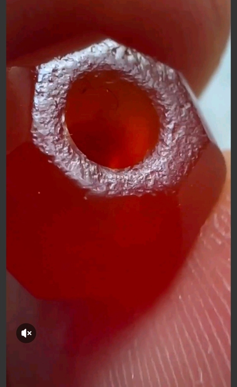 古玩玉器瑪瑙多棱珠真品鑒賞圖