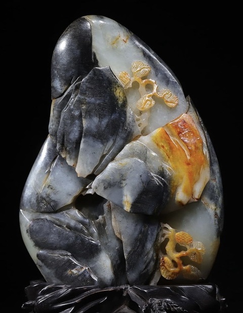 古玩玉器和田玉雕“人物故事”山子擺件真品鑒賞圖