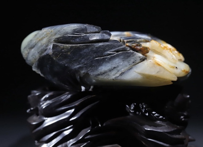 古玩玉器和田玉雕“人物故事”山子擺件真品鑒賞圖