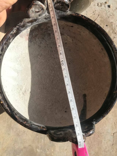 古玩陶瓷黑釉貼塑爐真品鑒賞圖