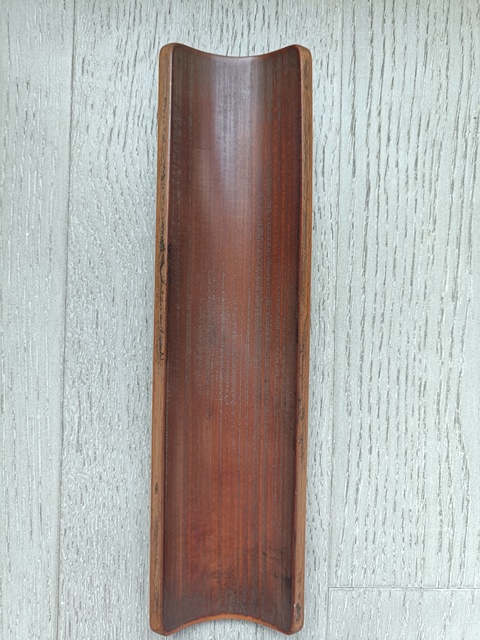 古玩雜項竹雕臂擱真品鑒賞圖