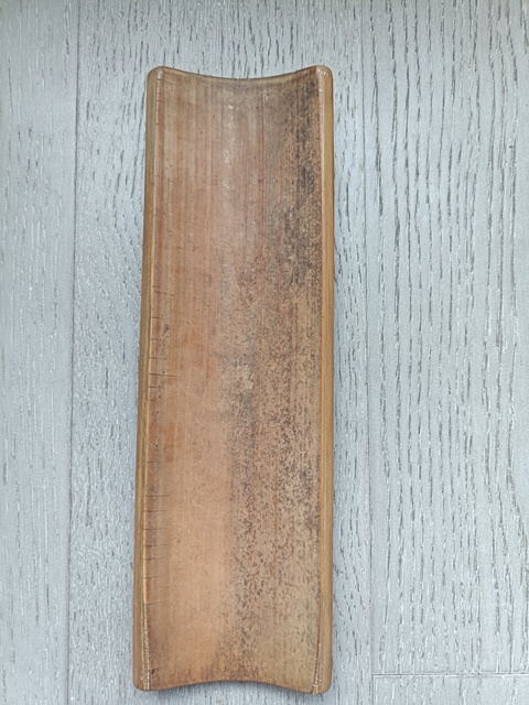 古玩雜項竹雕臂擱真品鑒賞圖