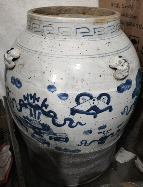 古玩陶瓷博古圖將軍罐真品鑒賞圖