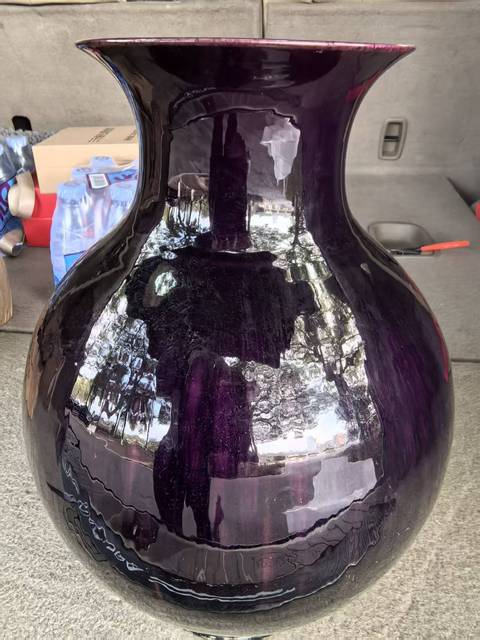 古玩陶瓷窯變釉瓶真品鑒賞圖