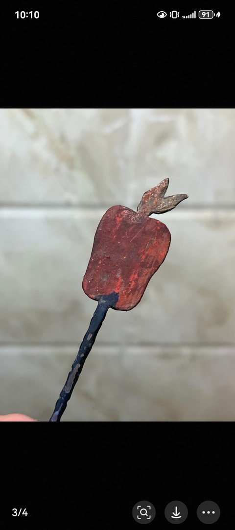 古玩雜項木雕黑漆彩繪髹金扇子真品鑒賞圖