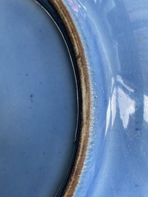 古玩陶瓷五福同壽盤真品鑒賞圖