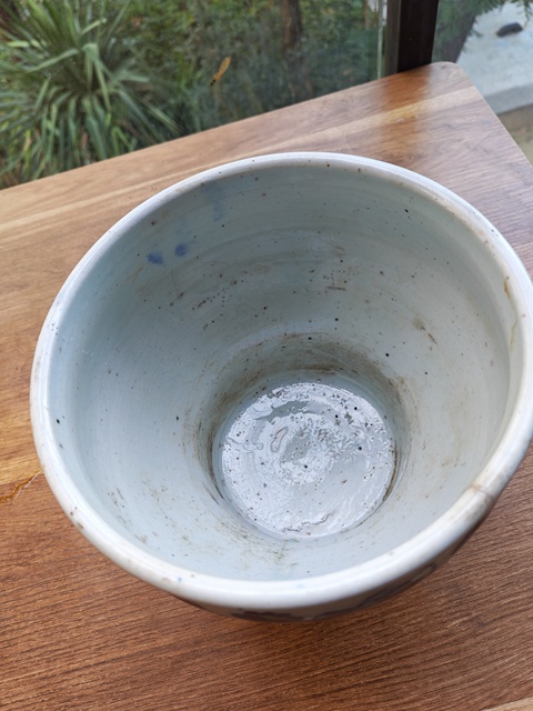 古玩陶瓷清中期青花花卉紋馬蹄尊拍賣，當(dāng)前價(jià)格1500元