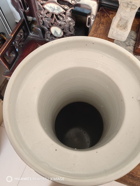 古玩陶瓷青花人物故事紋棒槌瓶真品鑒賞圖