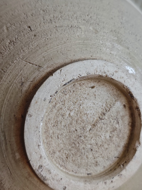 古玩陶瓷磁州窯白釉碗真品鑒賞圖