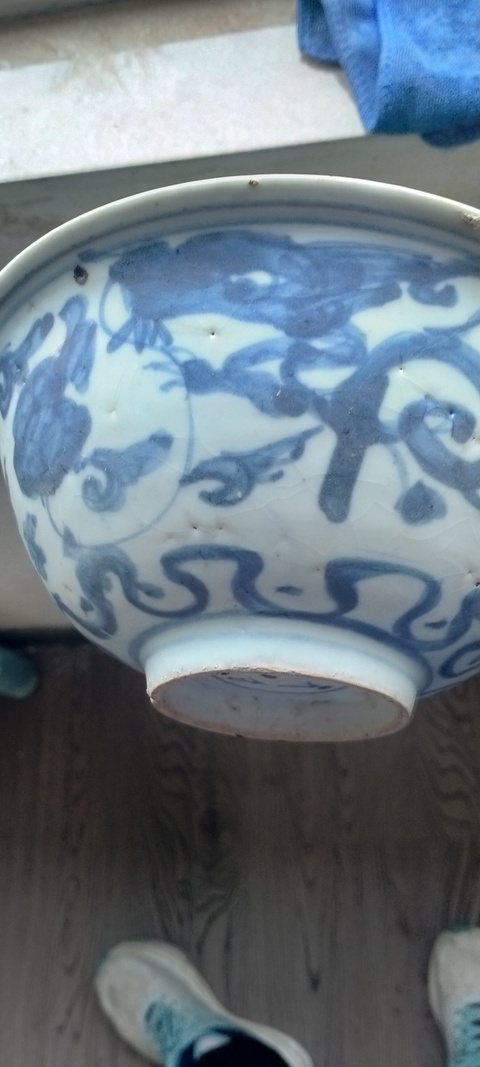 古玩陶瓷龍紋青花碗真品鑒賞圖