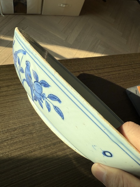 古玩陶瓷青花松鹿盤真品鑒賞圖