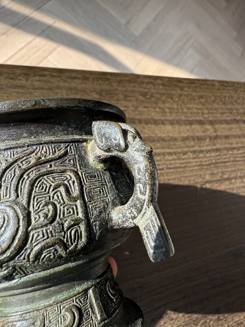 古玩銅器鼎真品鑒賞圖