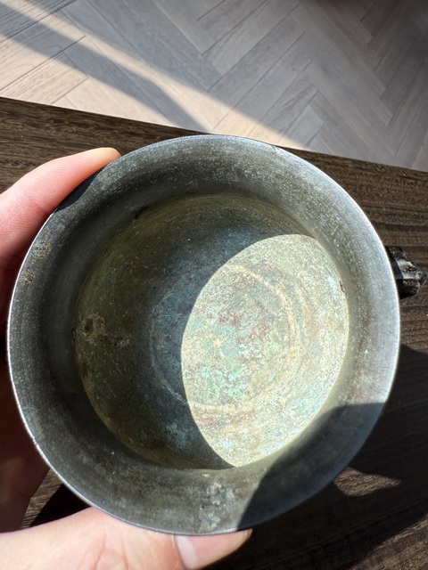 古玩銅器鼎真品鑒賞圖