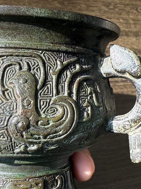 古玩銅器鼎真品鑒賞圖