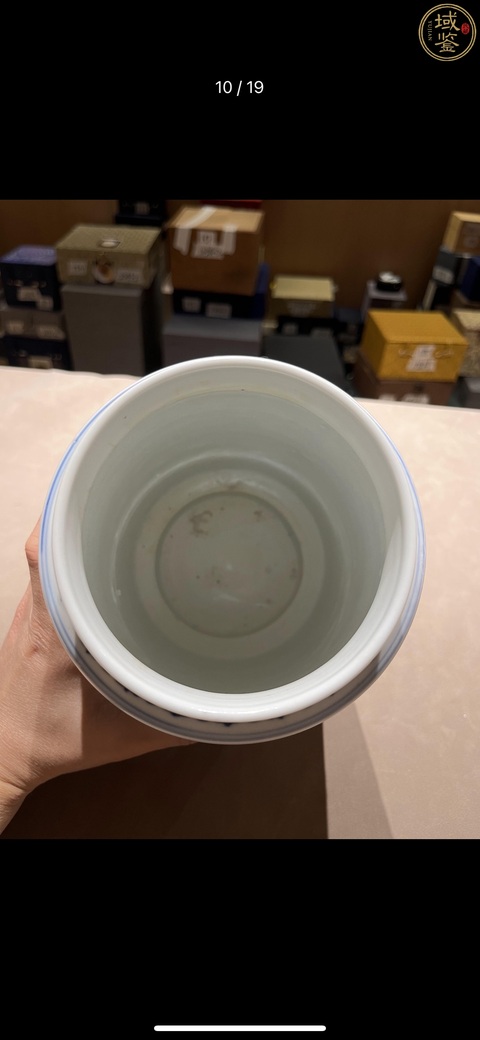 古玩陶瓷乾隆三多紋壯罐真品鑒賞圖